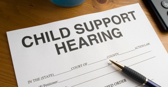 child support hearing document